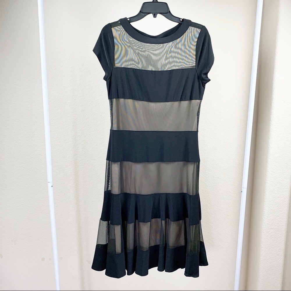 Black  and mesh dress